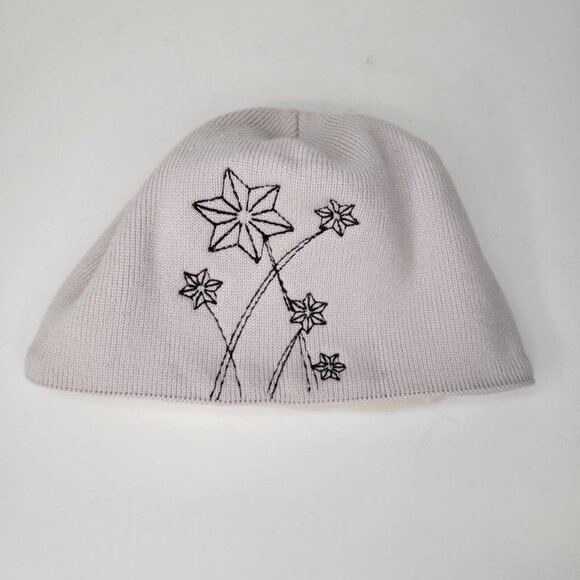 The North Face Accessories - The North Face Women's Fleece Lined Beanie Hat Tan Flowers